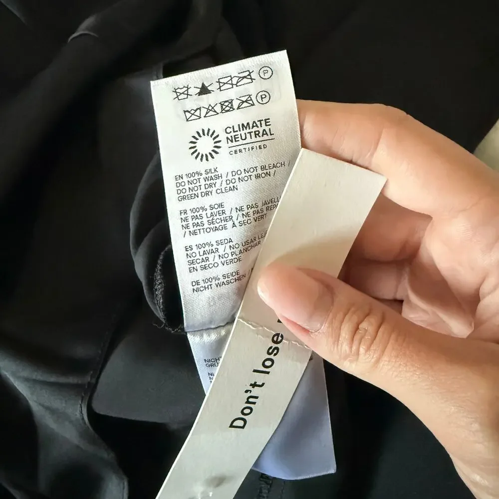 New Reformation Casette Silk Dress - Picture 4 of 5